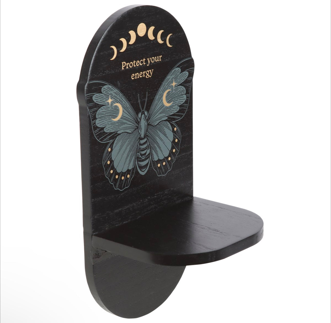 ESTANTE DE ALTAR DE POLILLA NEGRA