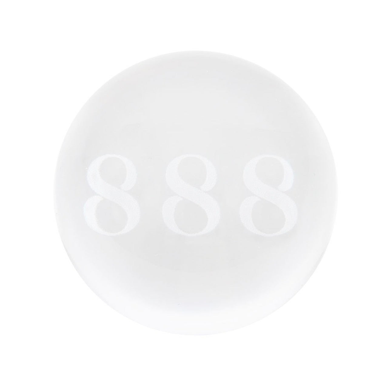 BOLA DE CRISTAL CON EL NÚMERO DE ÁNGEL 888