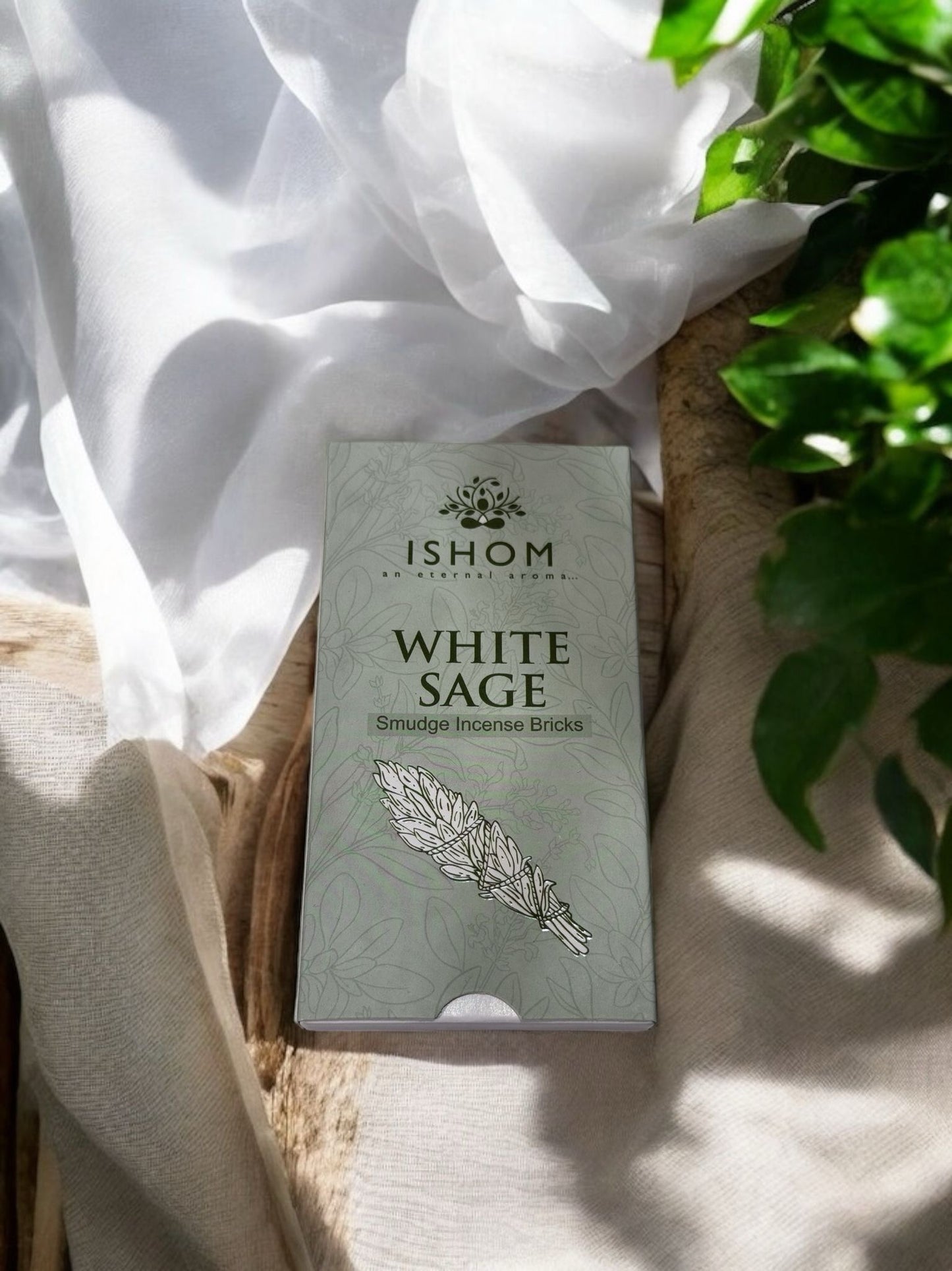 Ladrillos de Salvia Blanca con Quemador de Cemento