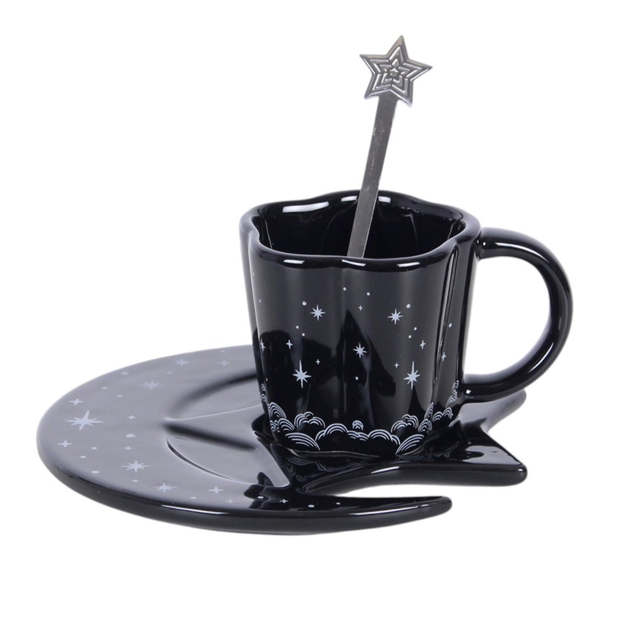 JUEGO DE TAZA, PLATO Y CUCHARA PARA CAFÉ ESPRESSO