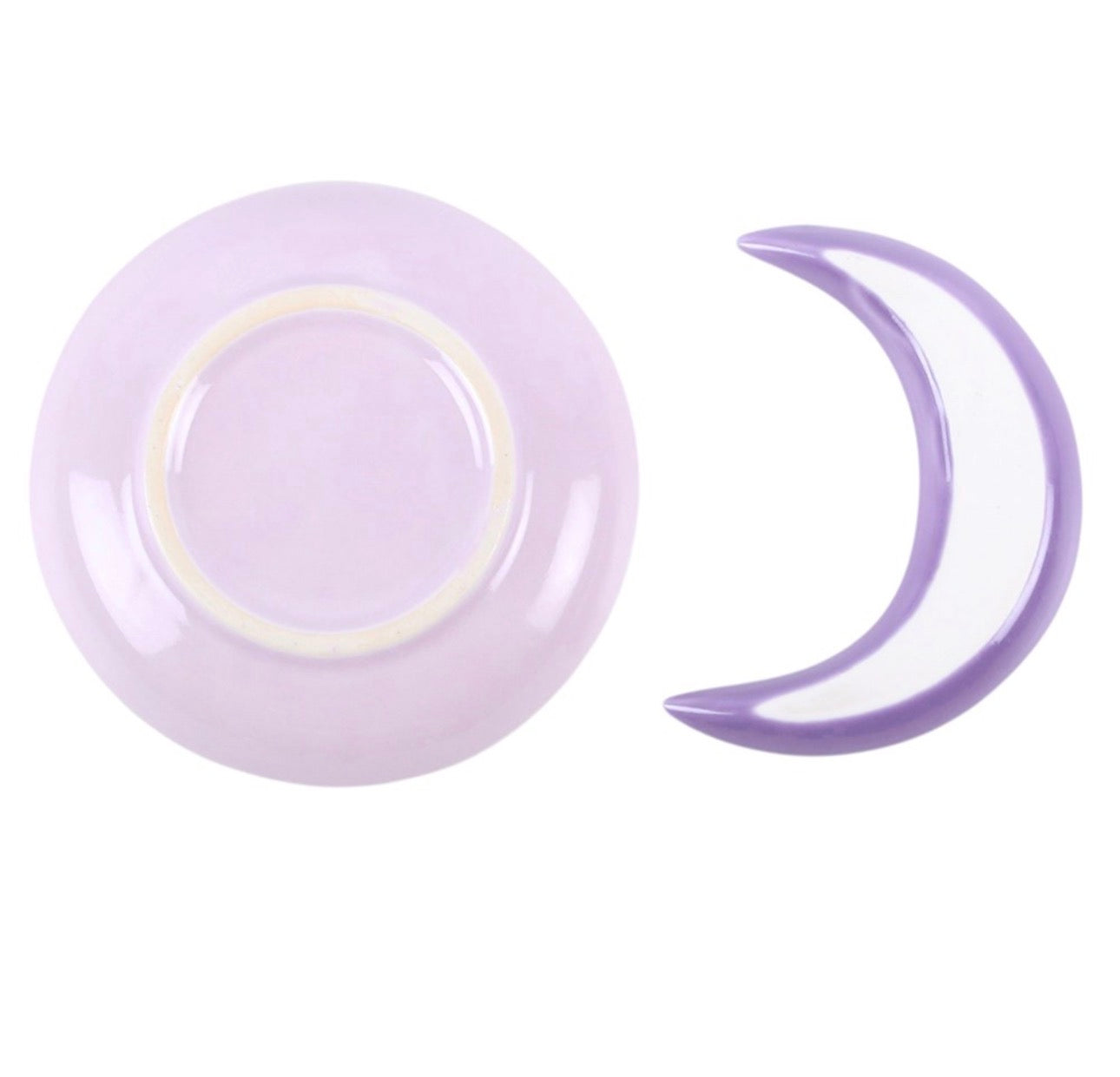 PLATOS APILABLES PARA JOYAS CON FORMA DE LUNA PÚRPURA