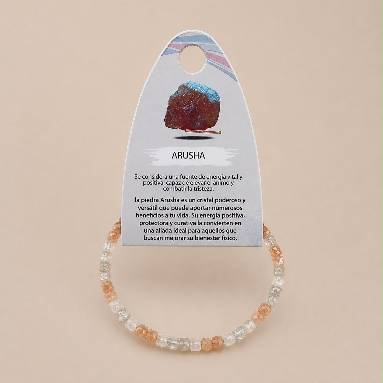 Pulsera Facetada Arusha Cubo 2x2 mm