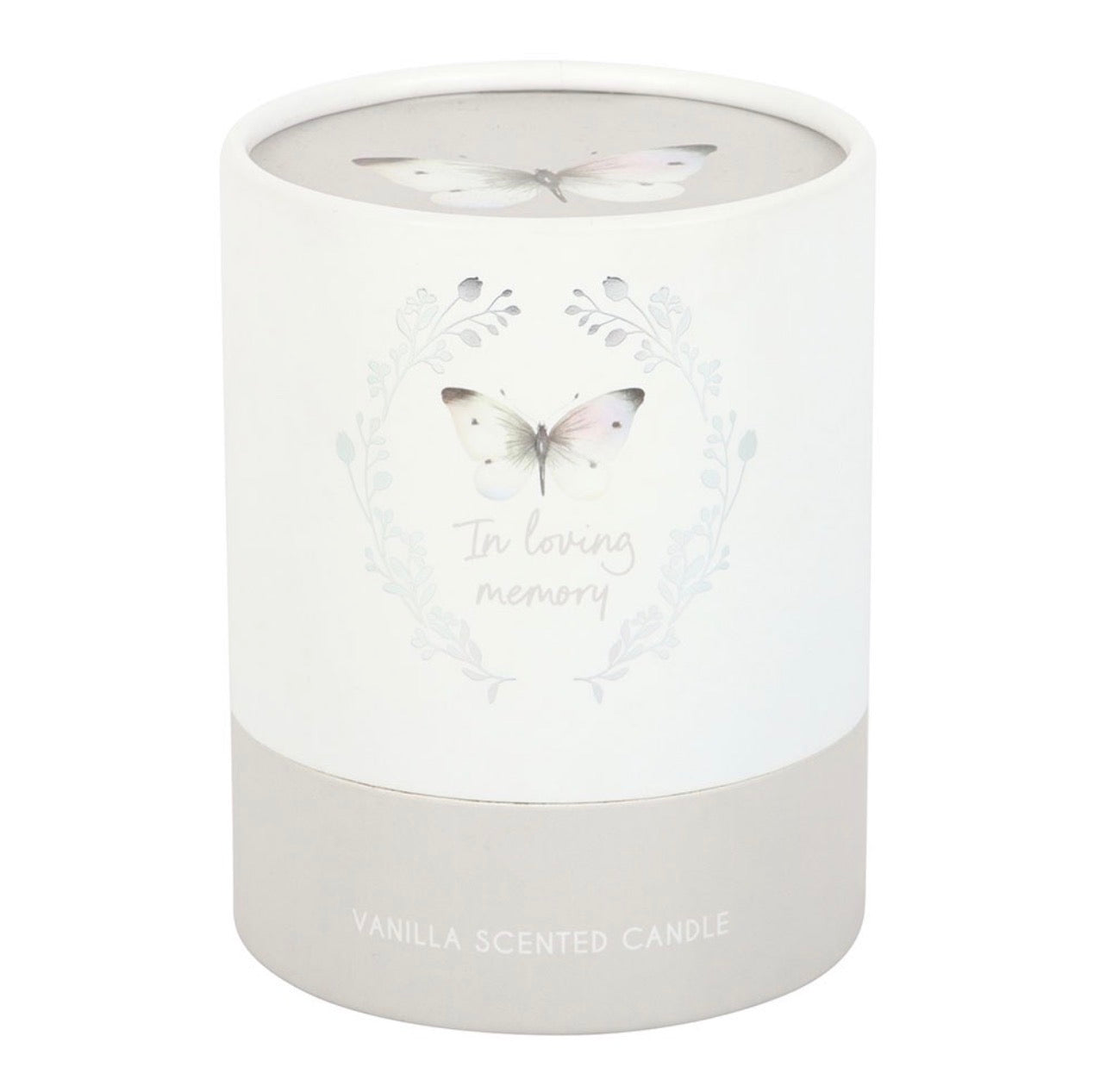 VELA DE VAINILLA MARIPOSA BLANCA