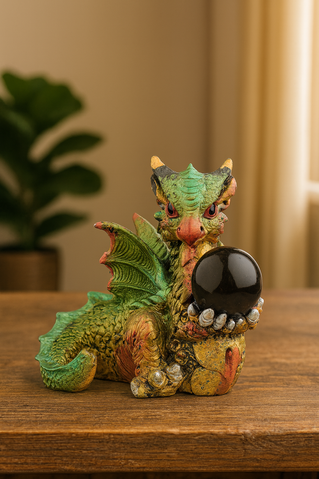 Figura Dragón de Elementos Bola de Cristal y Visión