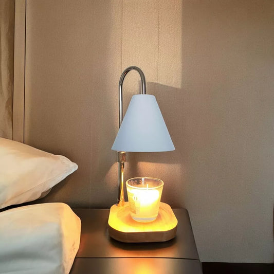 Lámpara difusora de velas sin humo y de mayor duración color blanco