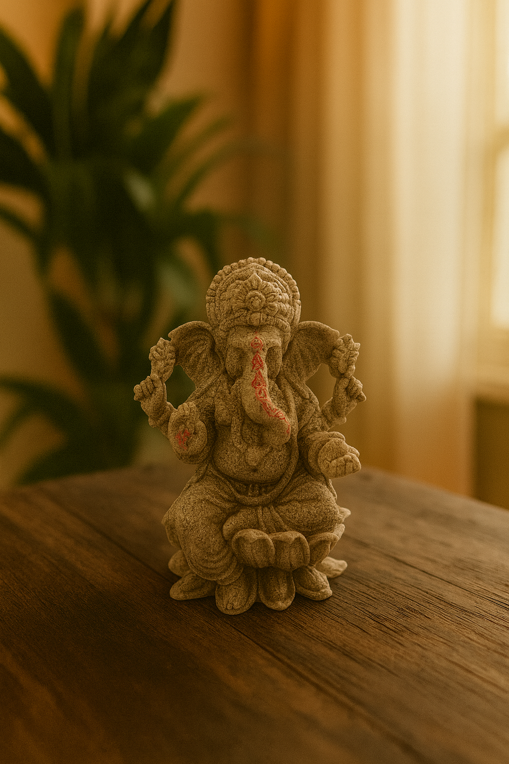 Figura Ganesha en Piedra 14X11