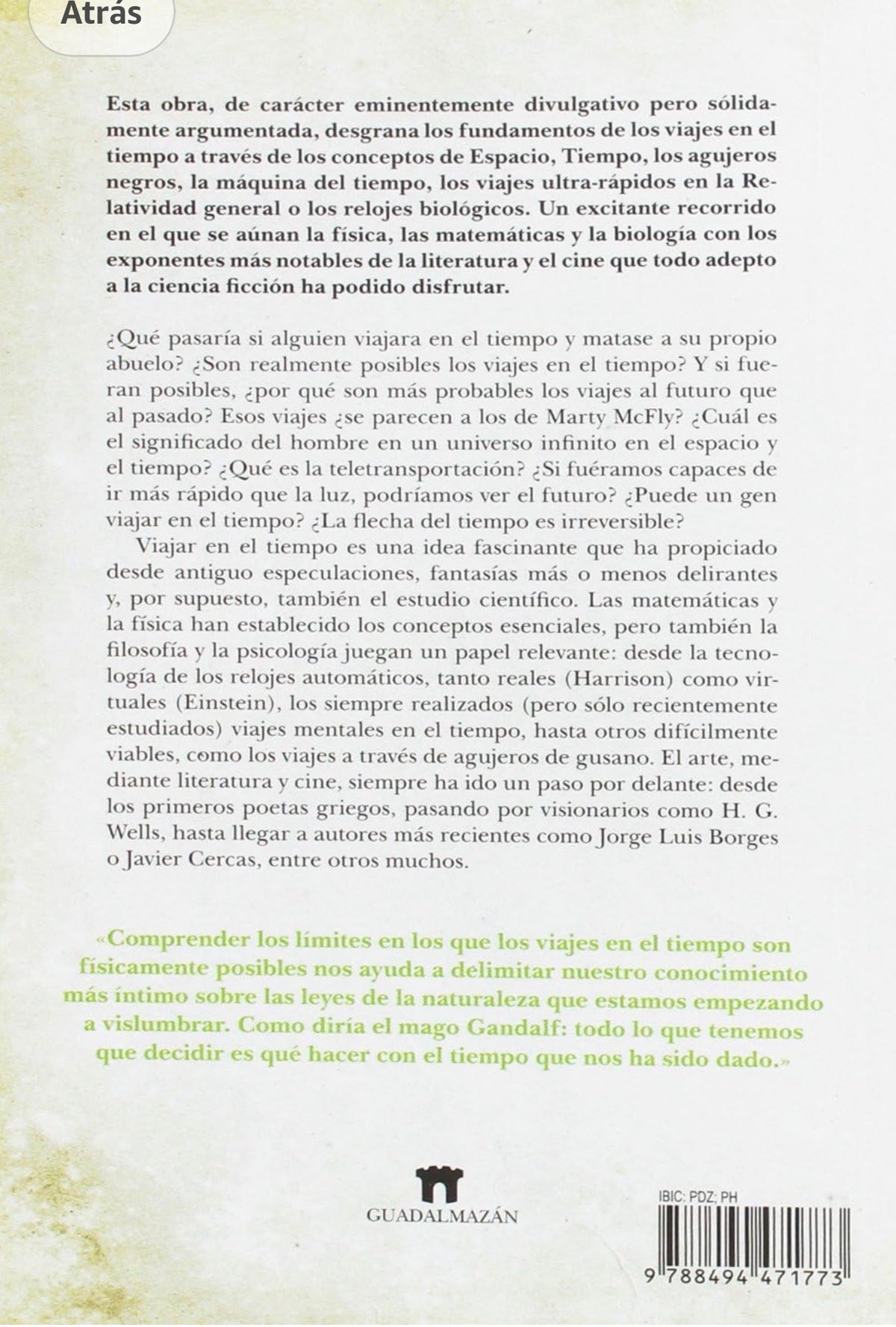 Historia y Ciencia De Los Viajes en el Tiempo