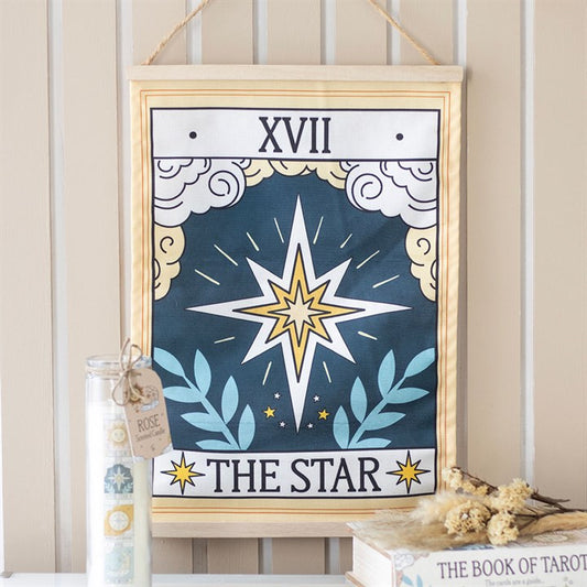 COLGADOR DE PARED TAROT VINTAGE ESTRELLA