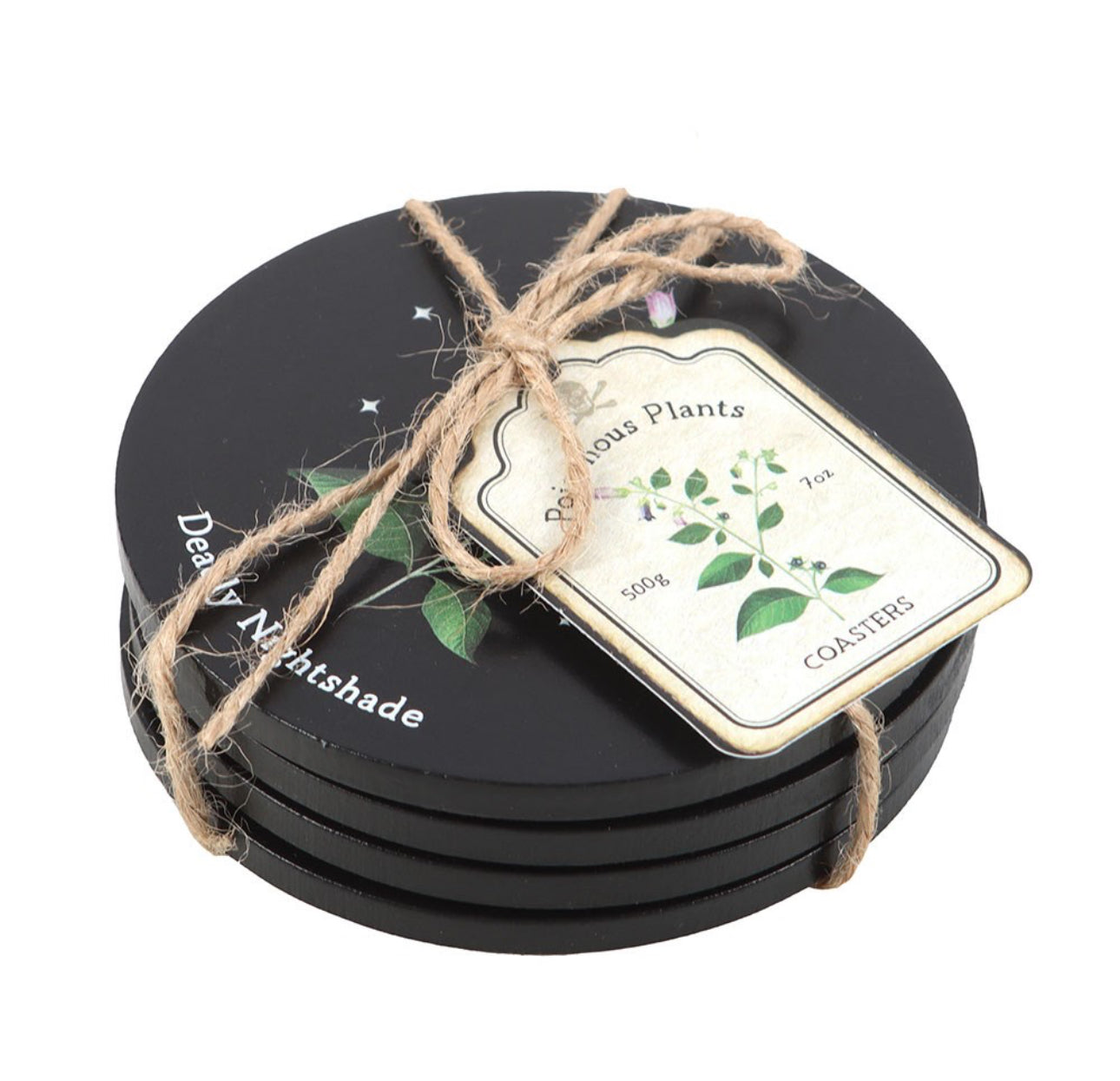 Juego de posavasos de plantas