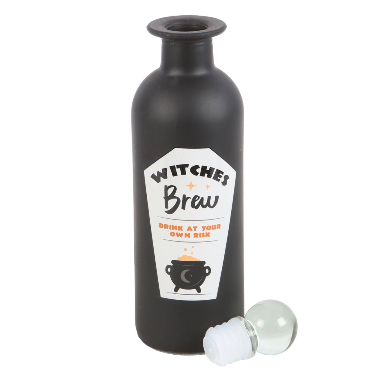 BOTELLA DE POCIÓN DE VIDRIO DECORATIVA PARA BREW DE BRUJAS