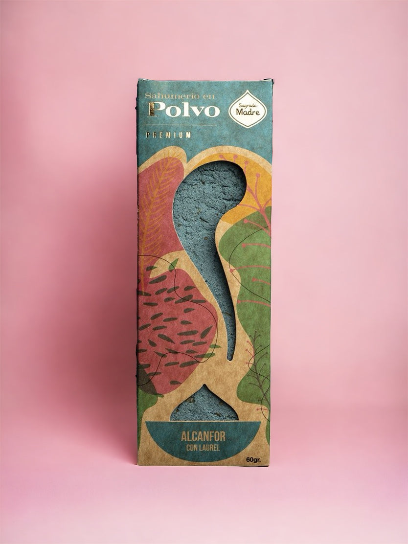 Incienso en polvo de alcanfor con laurel