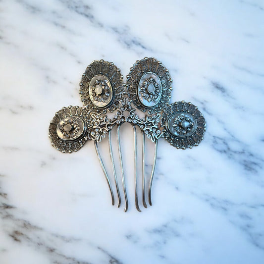 Peineta de Filigrana con Circonitas