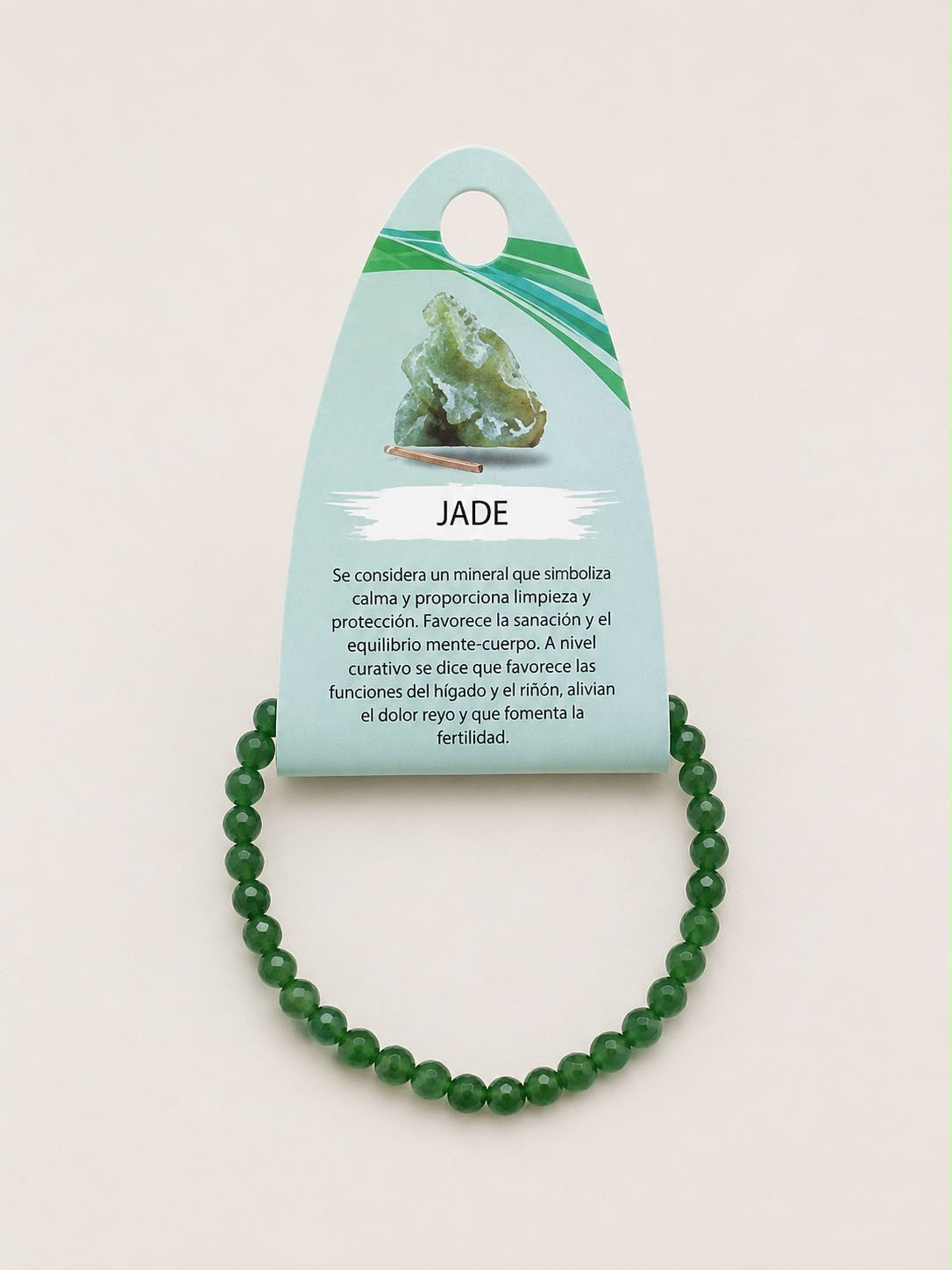 Pulsera Piedra Natural Jade Verde 4 mm