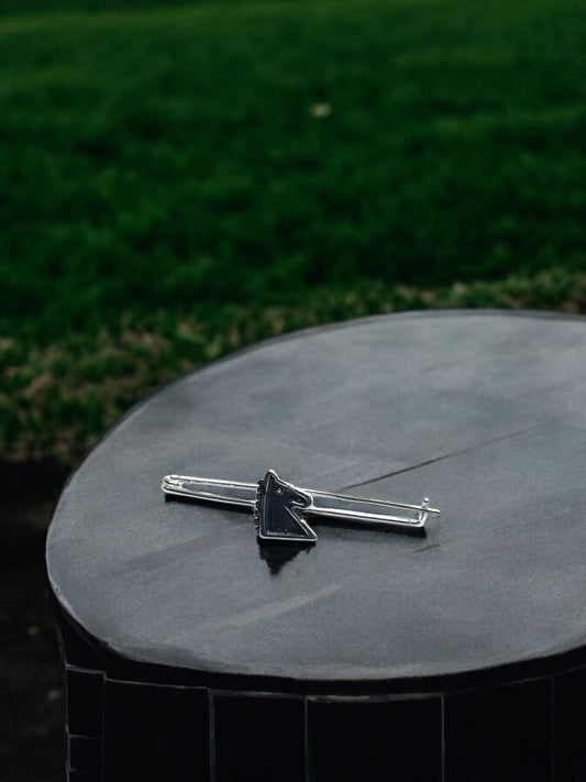 Broche De Plata de una Cabeza Caballo