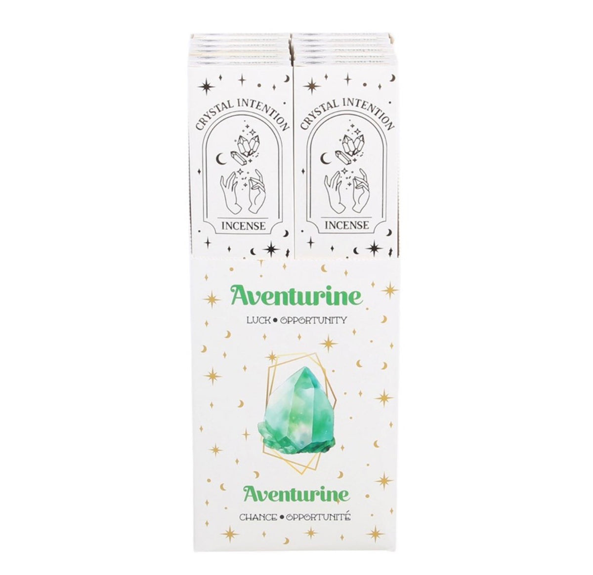 INCIENSO «NATIVE SOUL CRYSTAL INTENTIONS» CON TROCITOS DE AVENTURINA