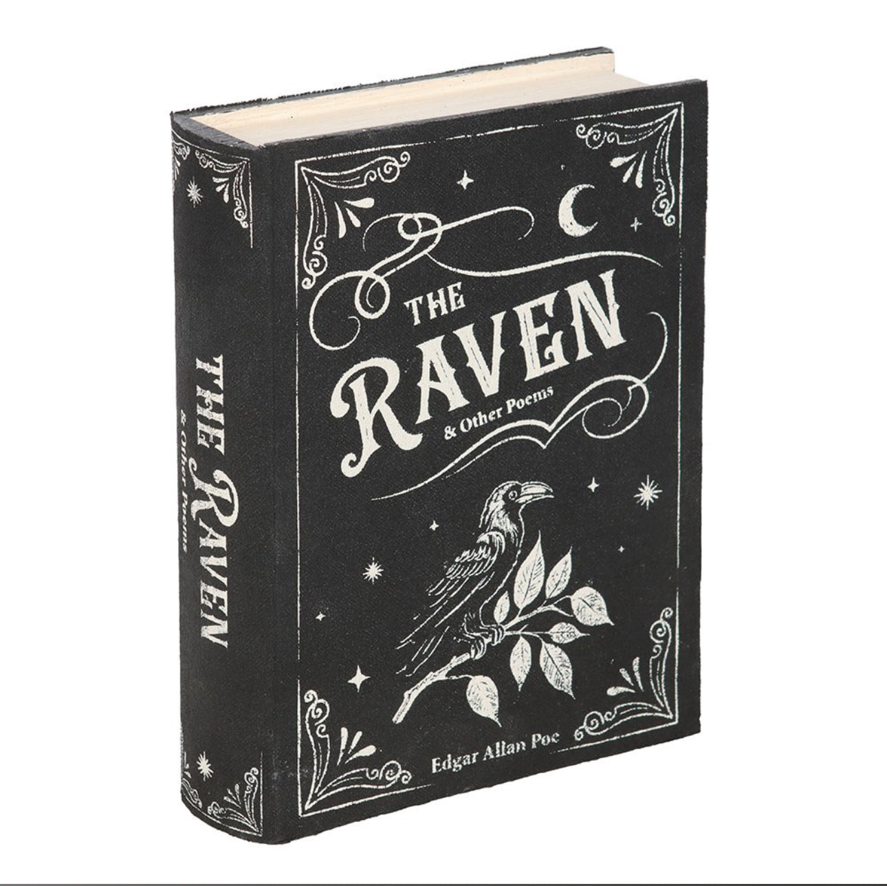 Caja de almacenamiento con forma de libro El cuervo