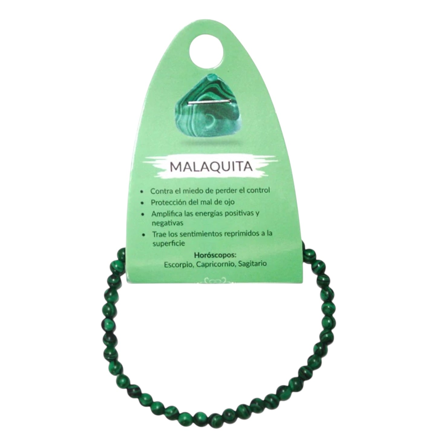 Pulsera De Malaquita 4 mm