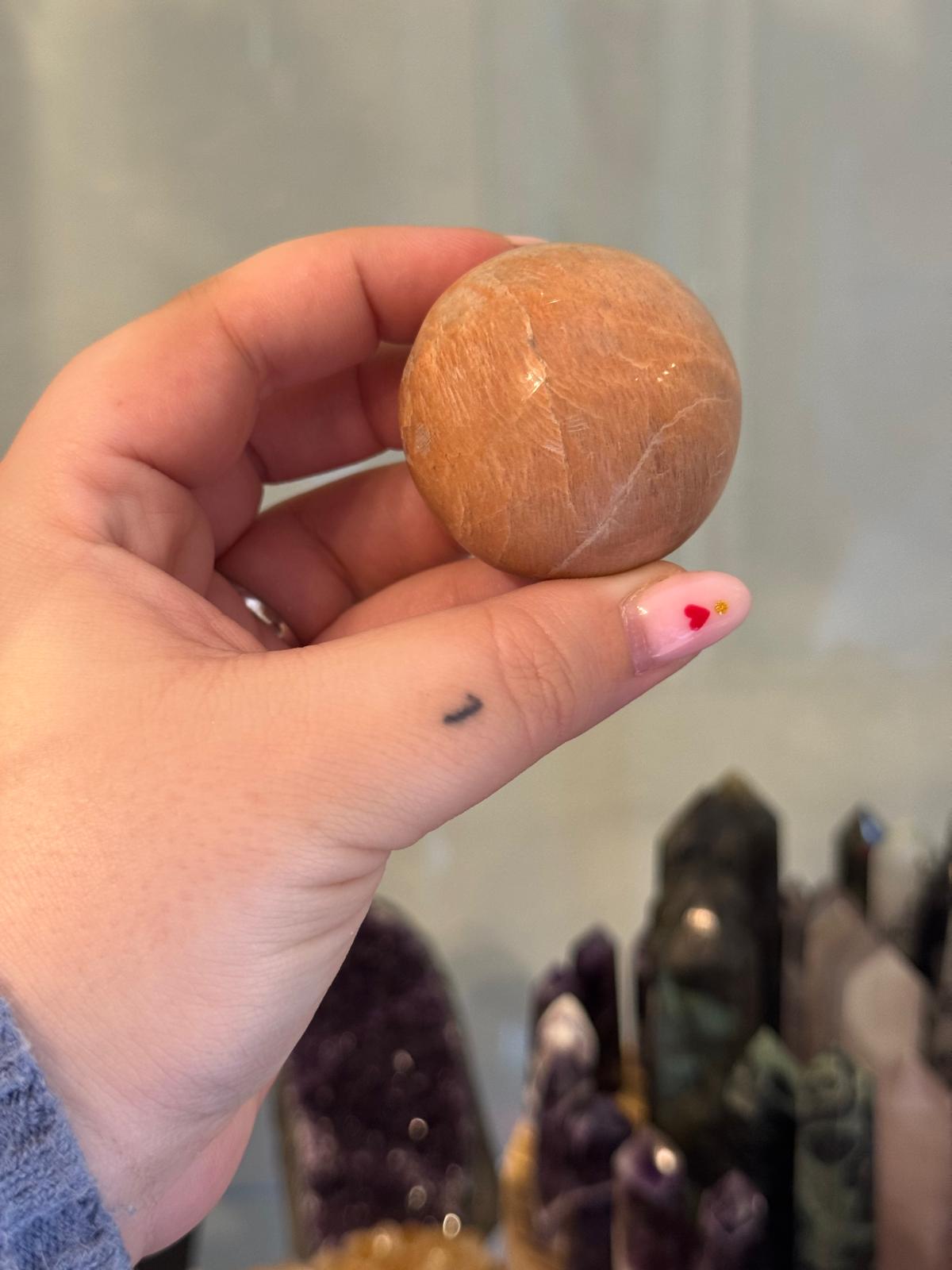 Esfera piedra Luna Melocotón