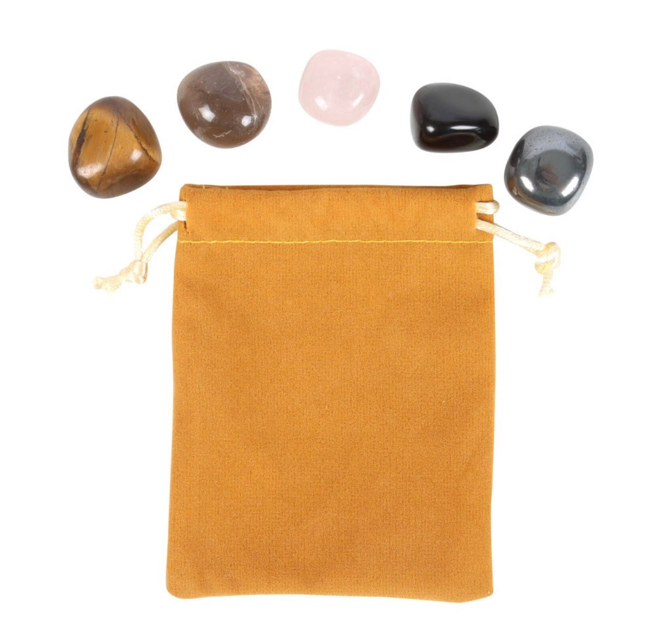 JUEGO DE PIEDRAS RODADAS DE CRISTAL DE CAPRICORNIO