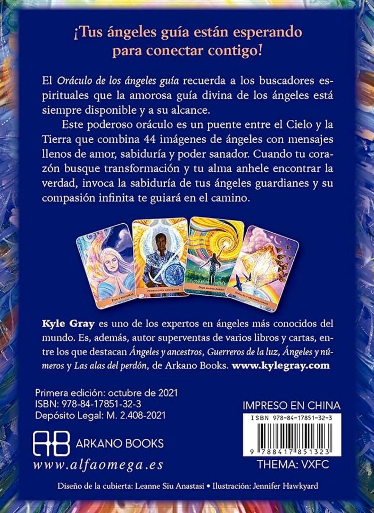 Oráculo de los Ángeles guía: Libro y 44 cartas