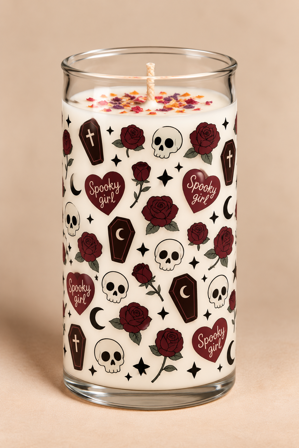 SPOOKY GIRL — Vela de Soja “Rosas después de Medianoche”