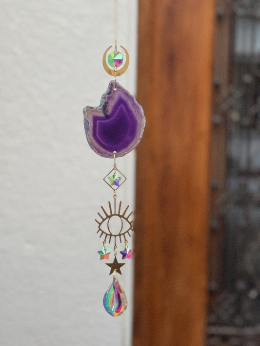 Atrapasol ágata morada