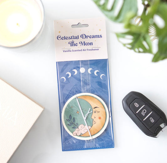 Ambientador con aroma a vainilla y luna