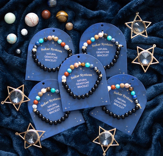 PULSERAS DE MINERAL DEL SISTEMA SOLAR planetas