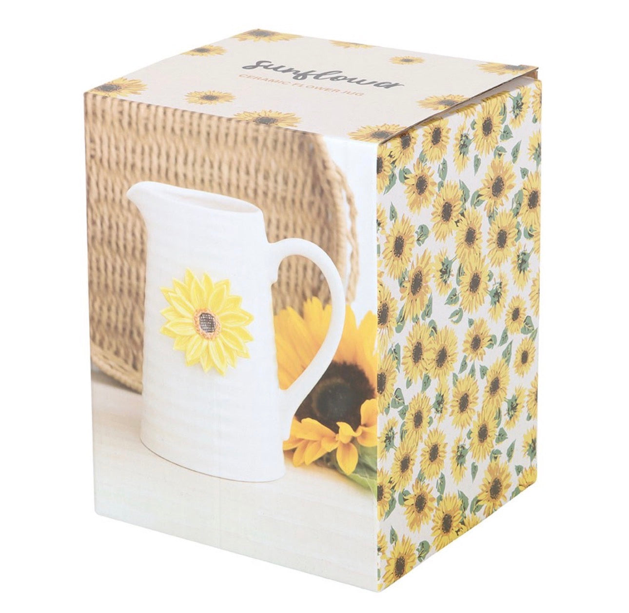 Jarra de cerámica con forma de girasol en 3D de Hello Sunshine