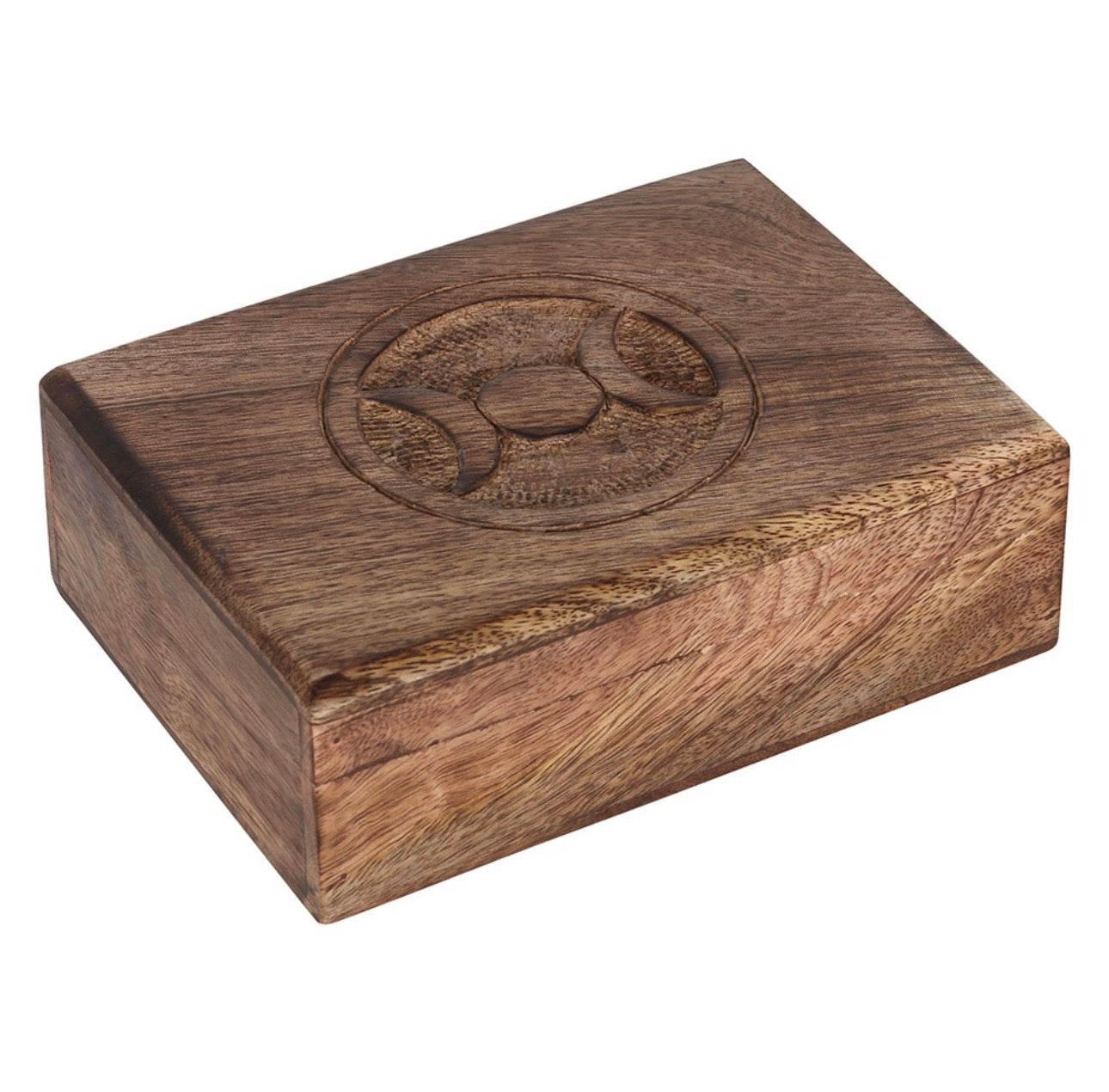 CAJA DE CARTAS DE TAROT TRIPLE LUNA DE 7X5 PULGADAS