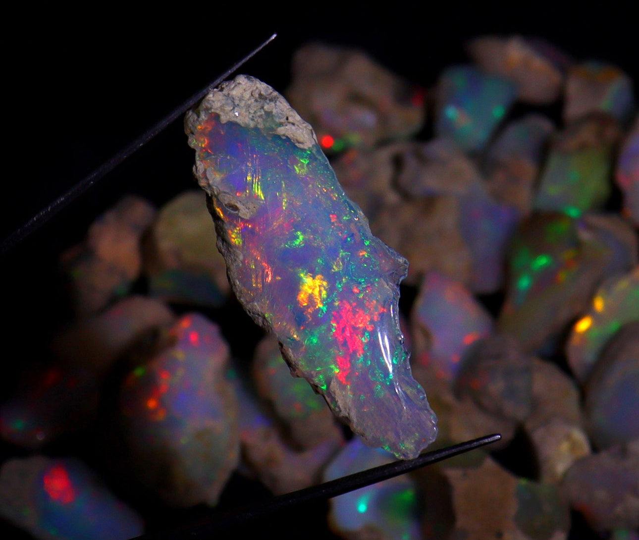 Cristal de ópalo auténtico en bruto/Calidad Extra