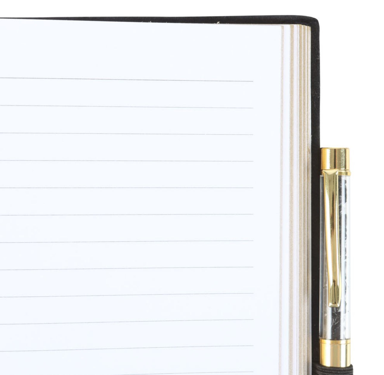 Libreta de rueda de astrología con bolígrafo de obsidiana negra