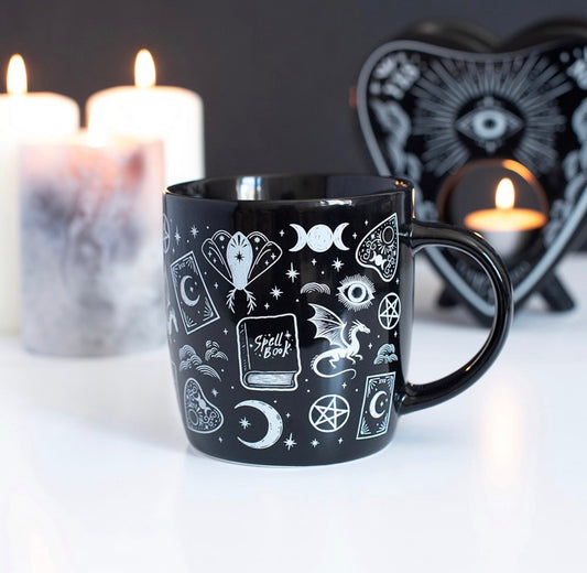 TAZA CON ESTAMPADO MÍSTICO DRAGONES