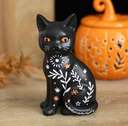 ADORNO DE GATO NEGRO MÁGICO FOLKLORE