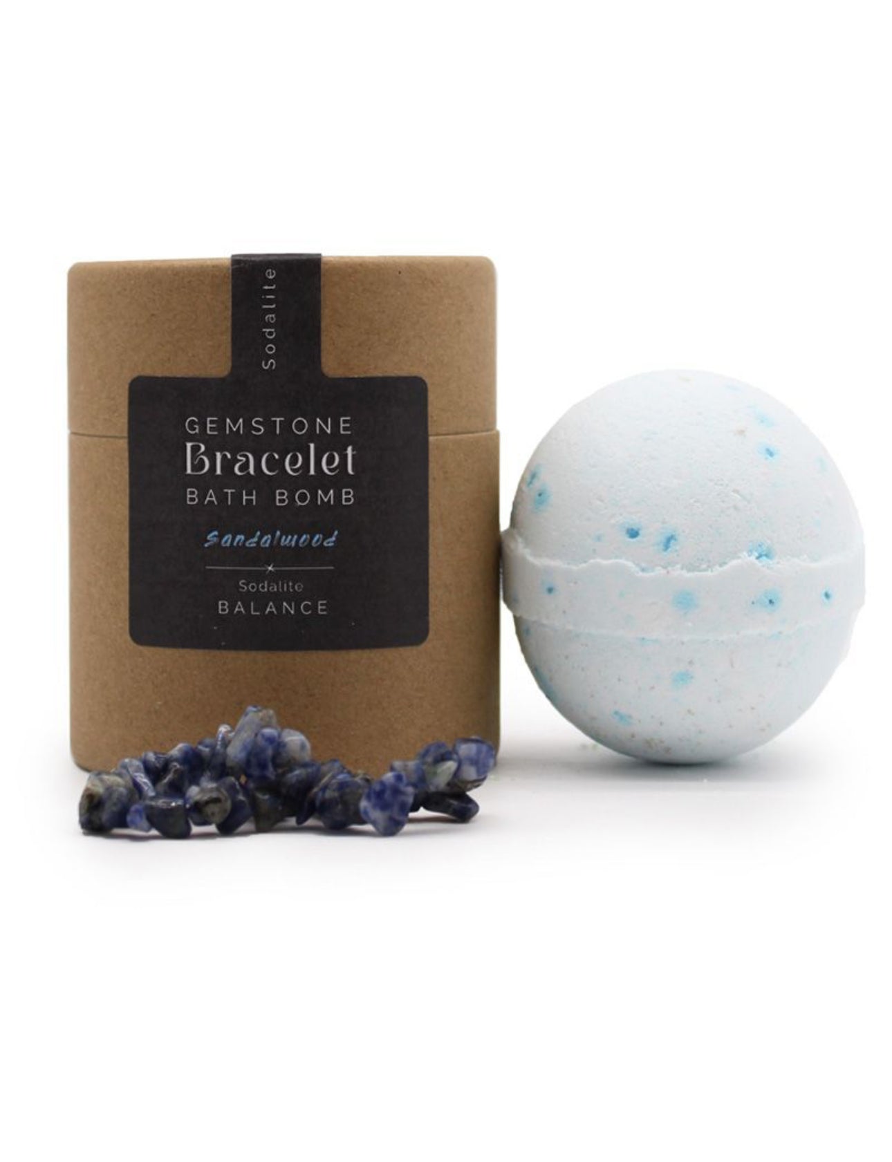 Bomba de Baño de Karité y Sándalo con Pulsera de Sodalita