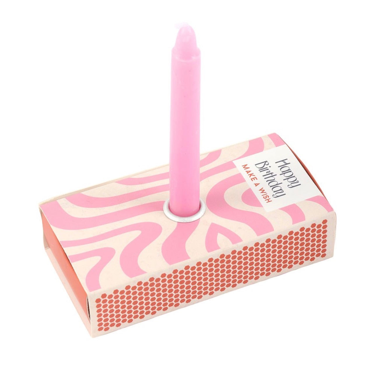 Juego de 3 velas sin aroma de Feliz Cumpleaños en caja