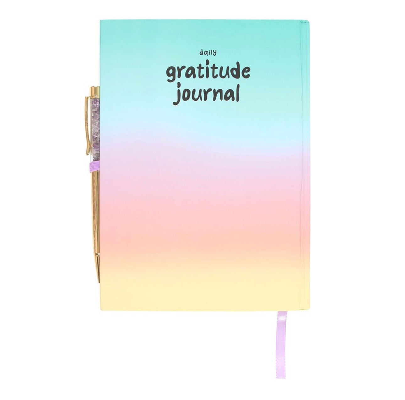 Libreta DE GRATITUD MULTICOLOR CON PLUMA AMATISTA