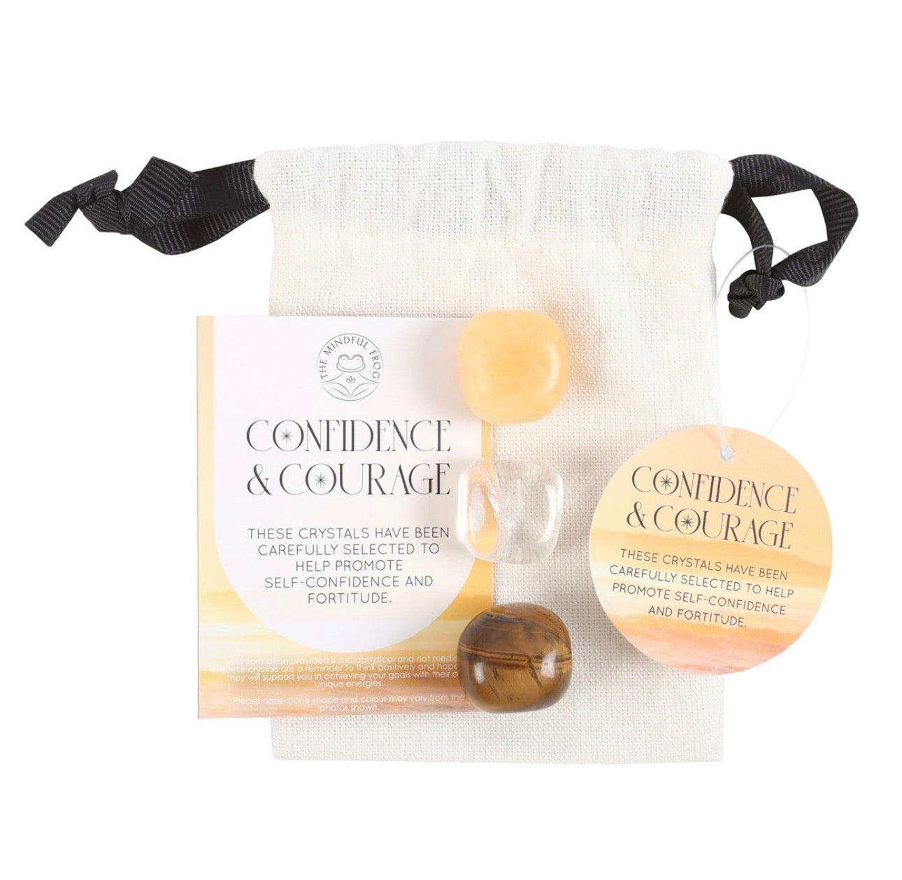 CONJUNTO DE CRISTALES SANADORES DE CONFIANZA Y CORAJE