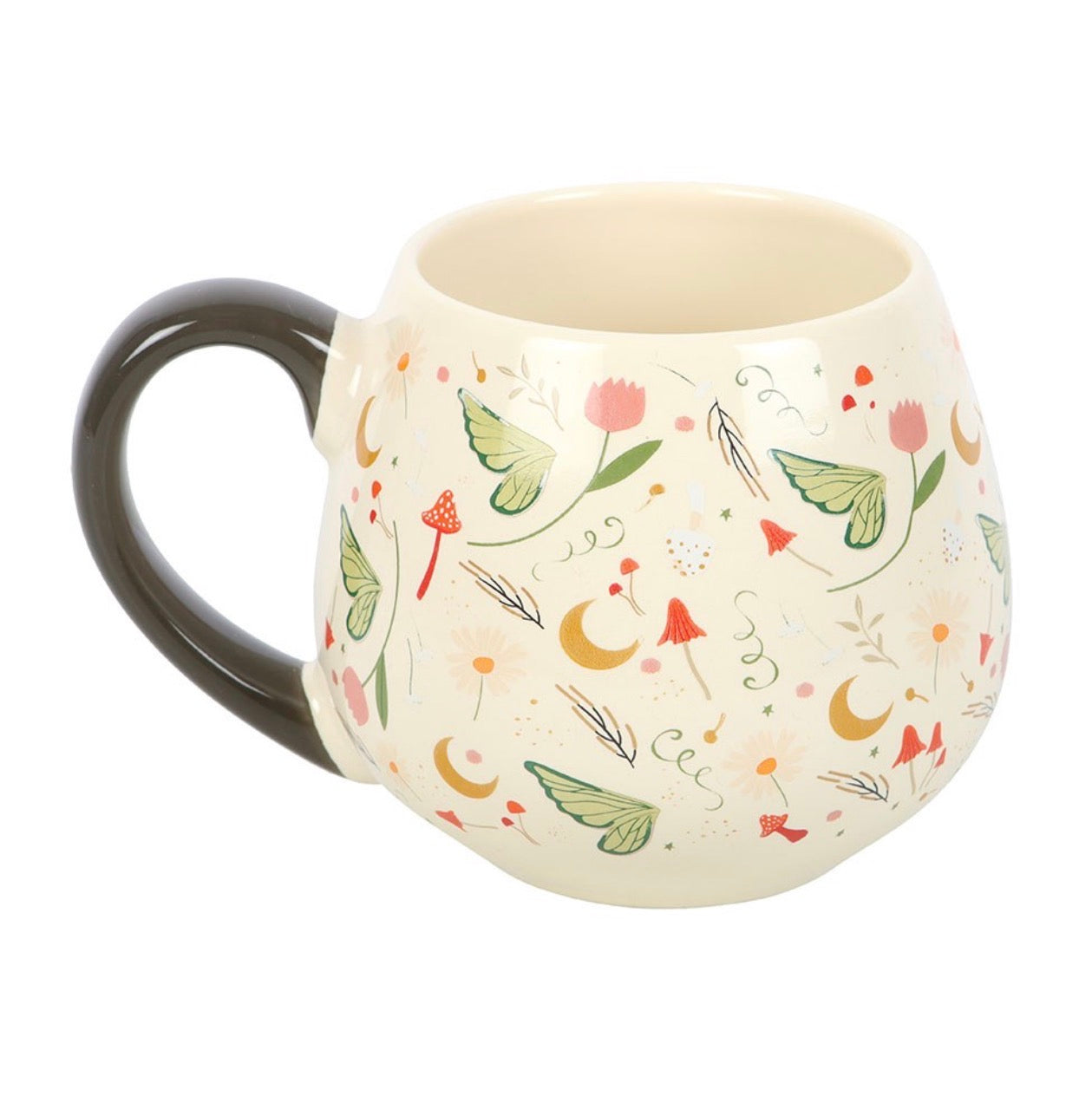 TAZA REDONDA CON ESTAMPADO DE FOLKLORE DE HADAS