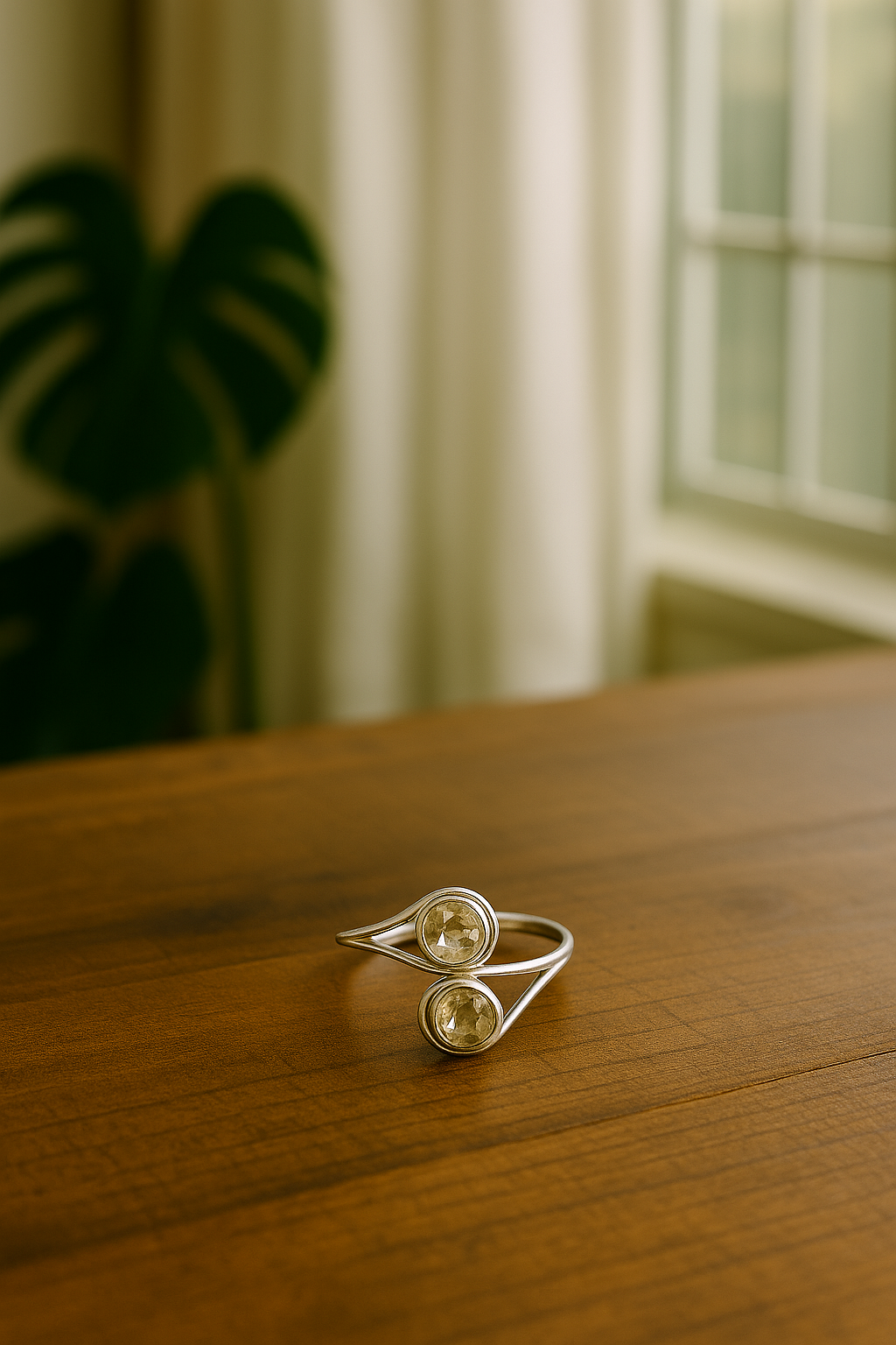 Anillo de Plata con Citrino