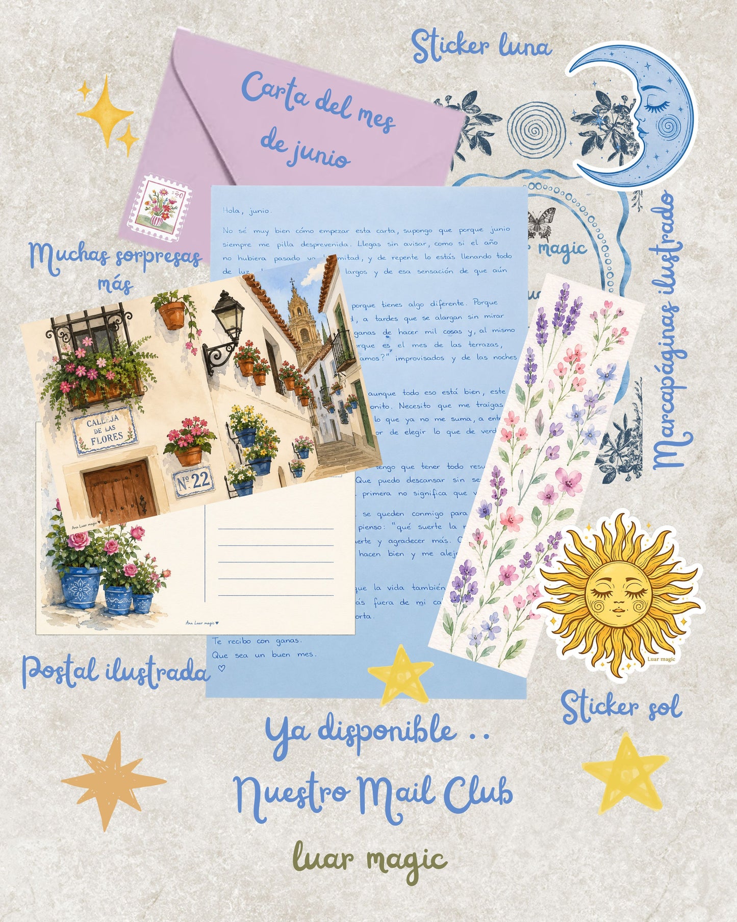 MAIL CLUB (Cartas mágicas mensuales) Julio