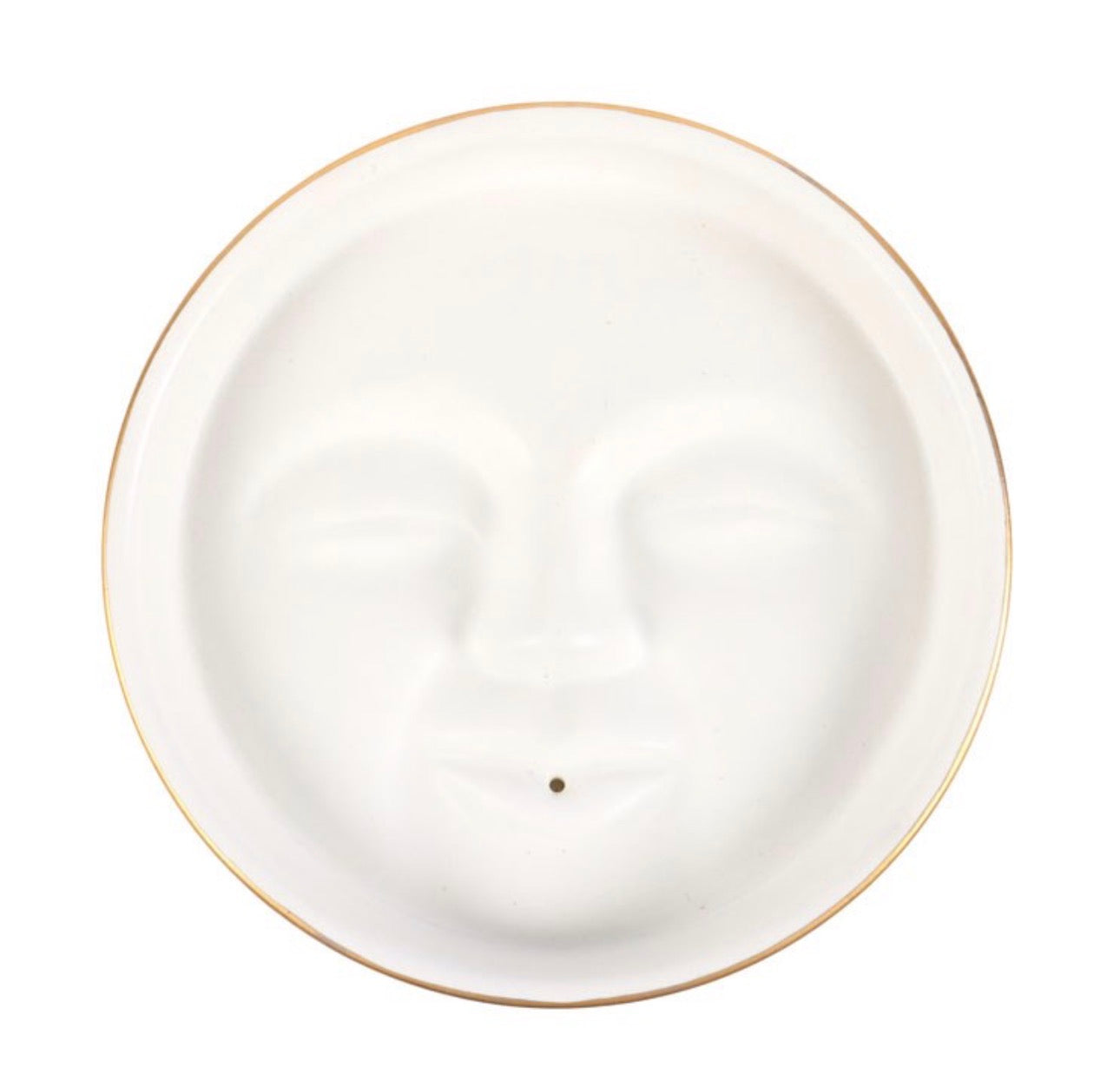 PORTA INCIENSO LUNA EN BLANCO