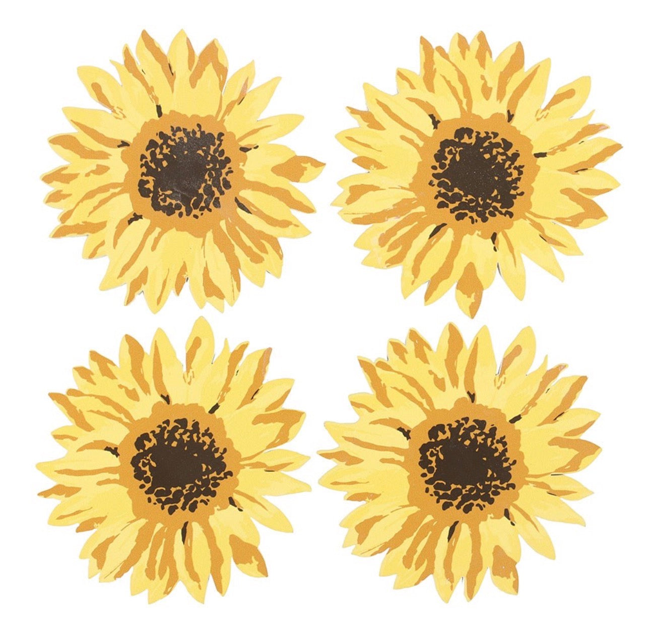 JUEGO DE POSAVASOS DE GIRASOL