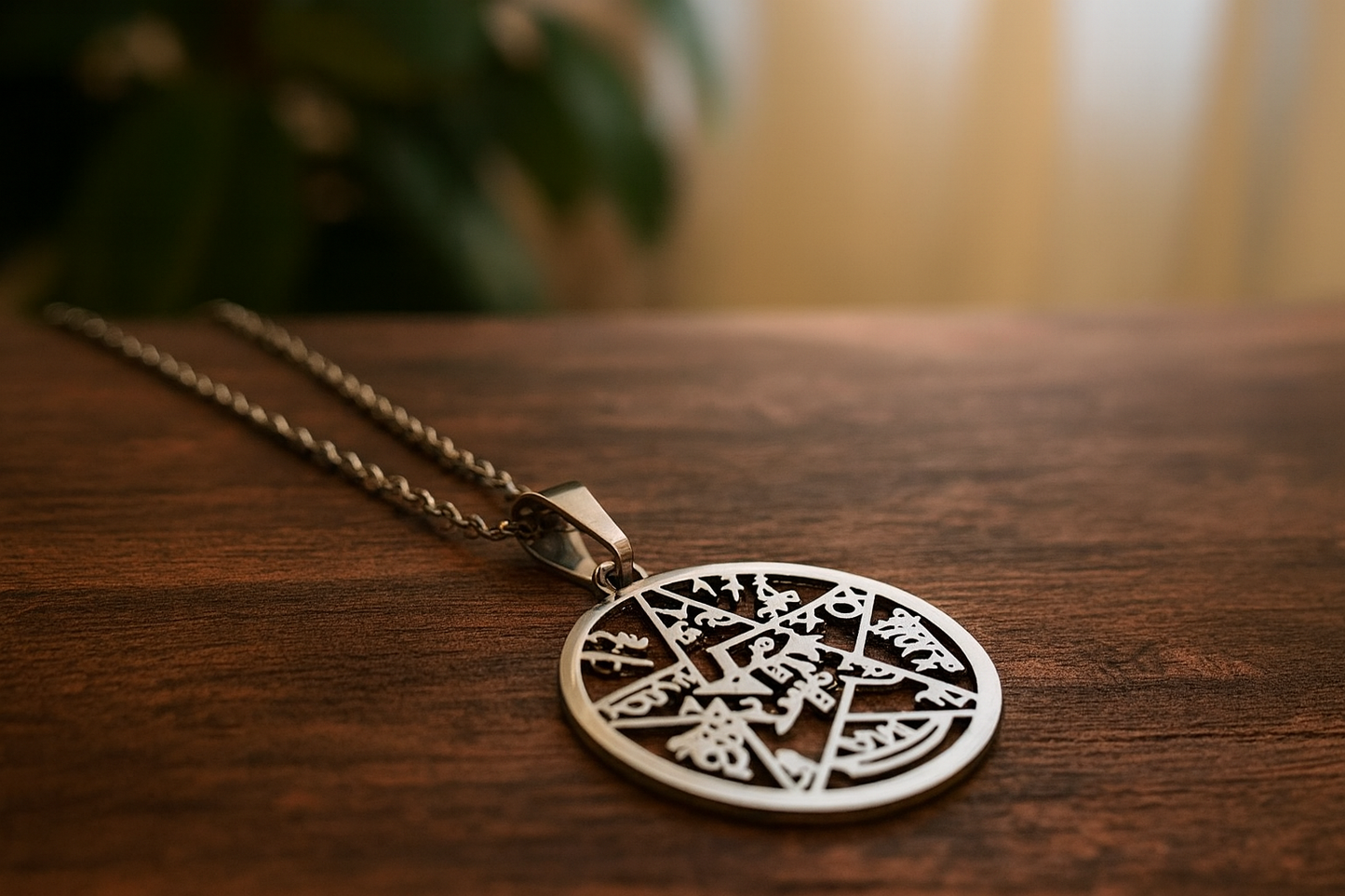 Collar Acero Tetragramaton Cadena 40+5 Cms