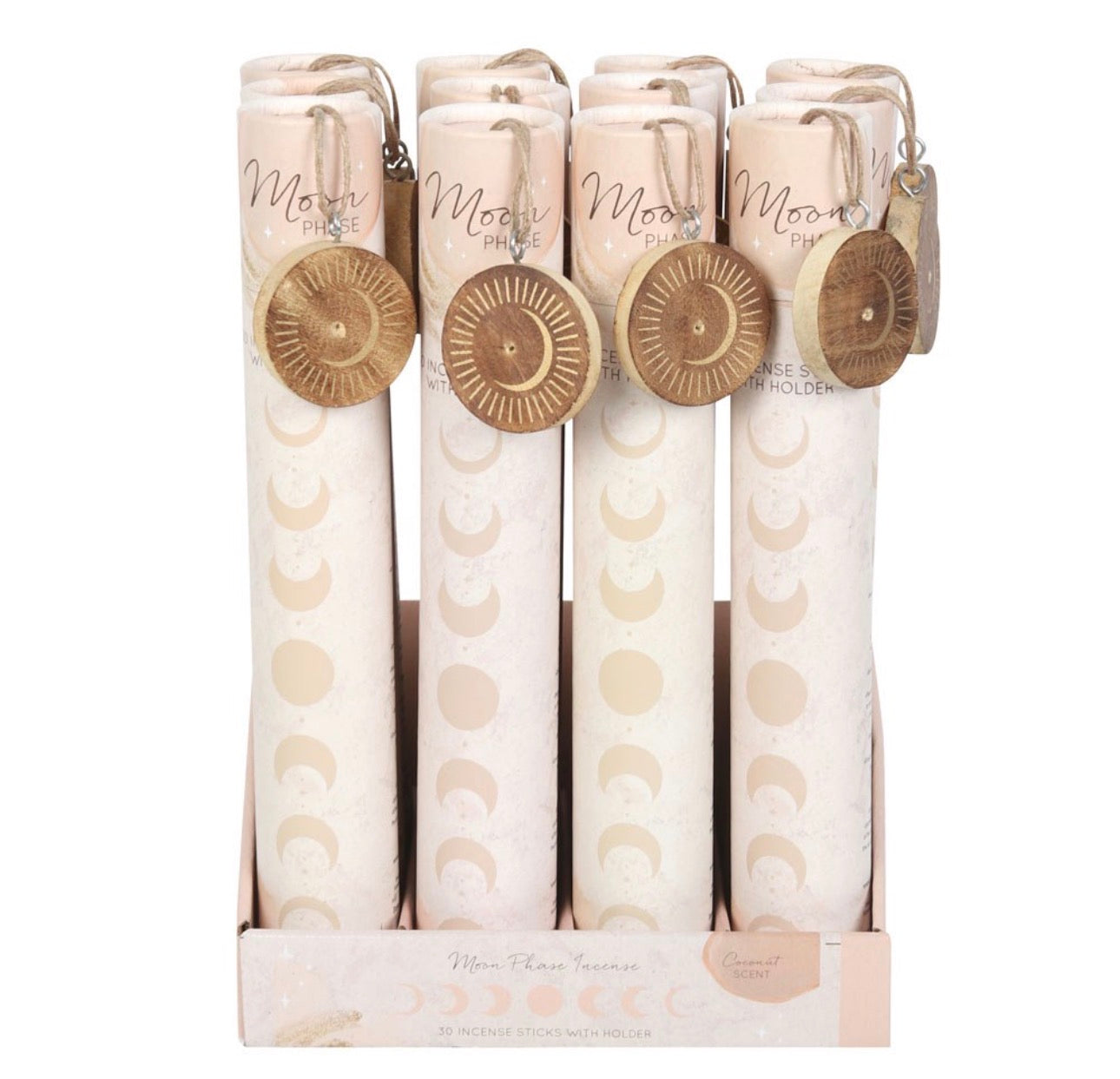 INCIENSO DE COCO CON FASE LUNAR PARA REGALO