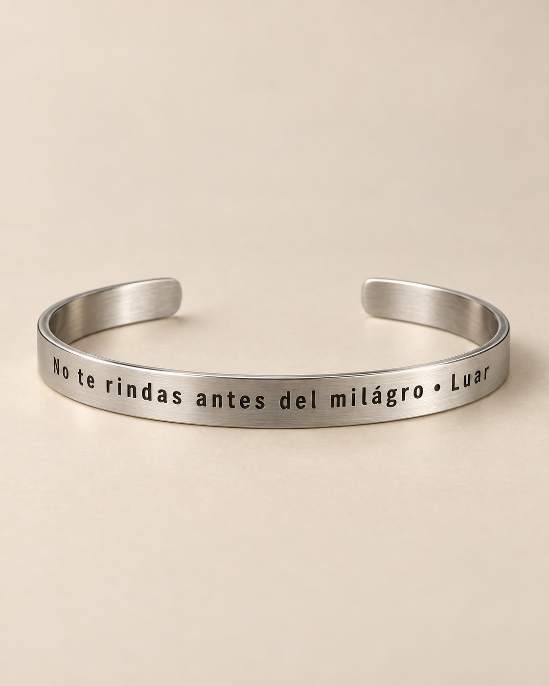 Pulsera “No te rindas antes del milagro”