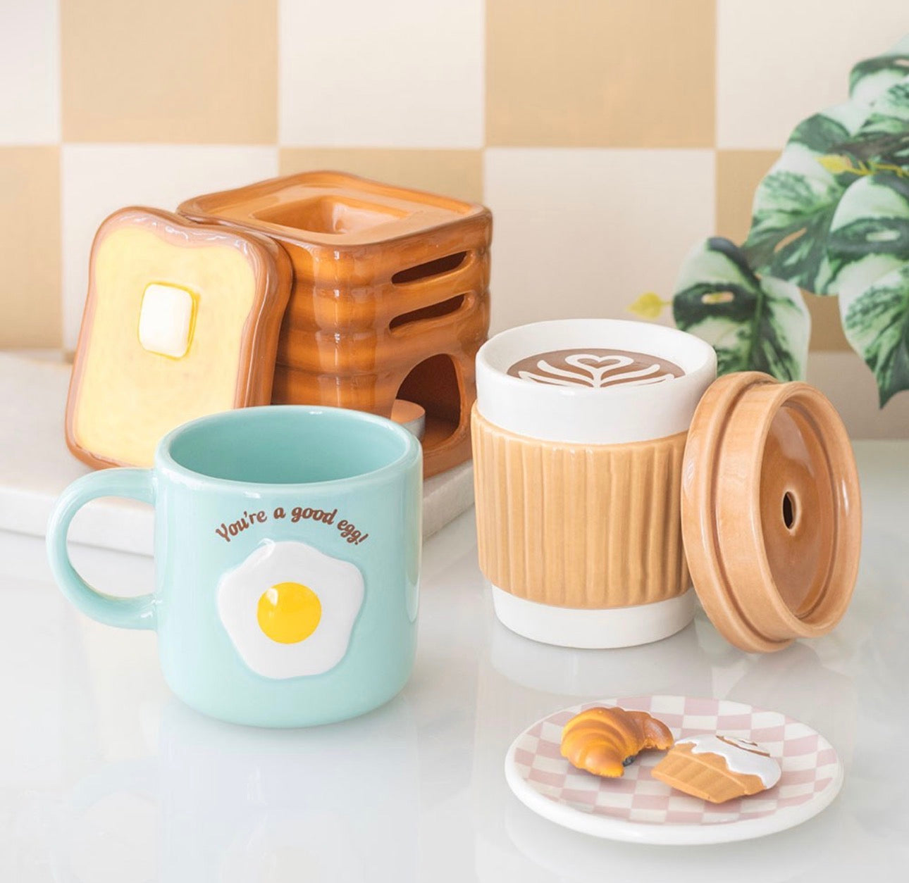 QUEMADOR DE ACEITE CON FORMA DE TAZA DE CAFÉ