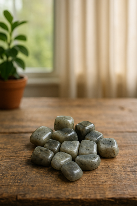 Mineral rodado labradorita