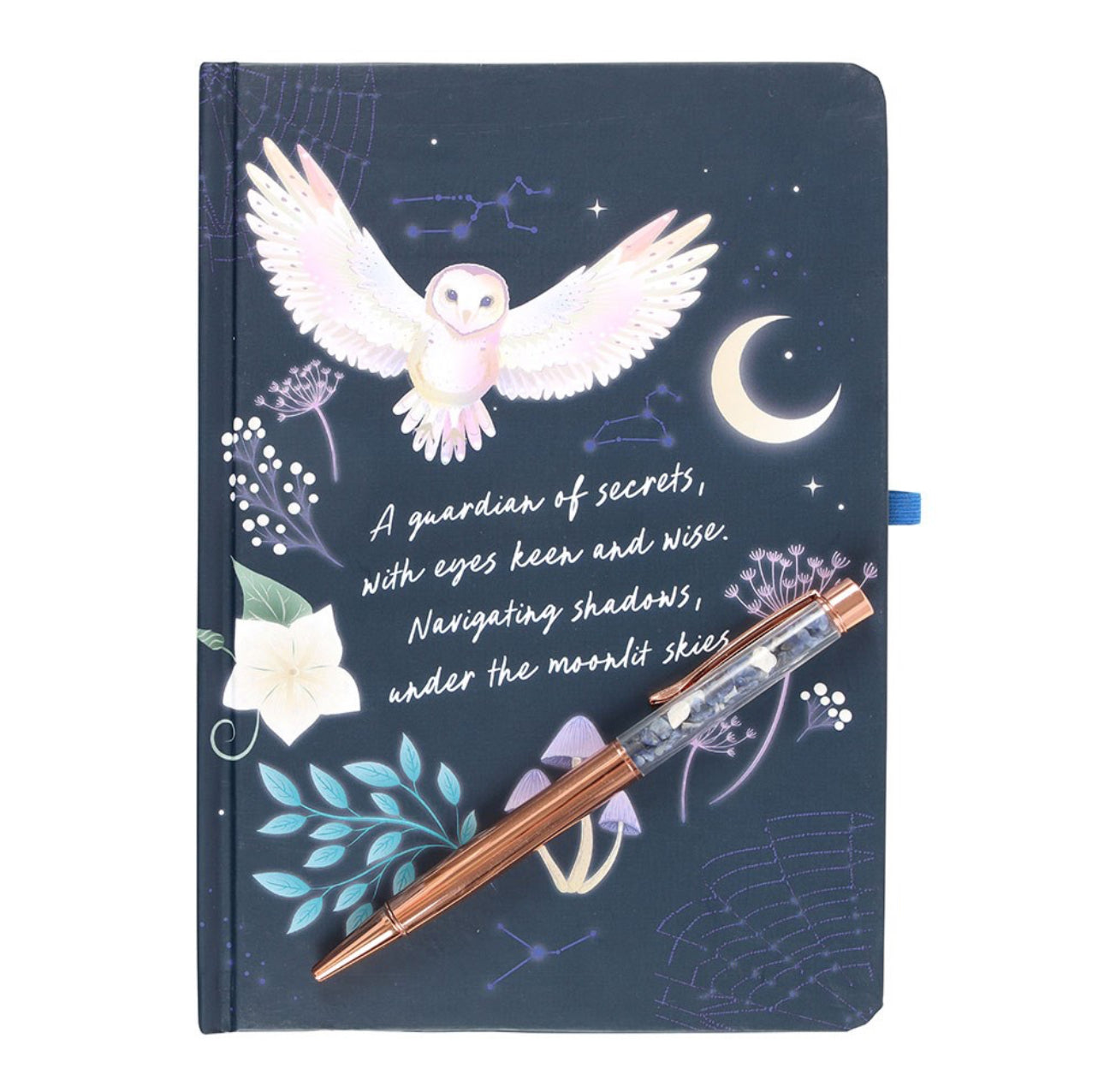 Libreta Night Owl con bolígrafo de sodalita