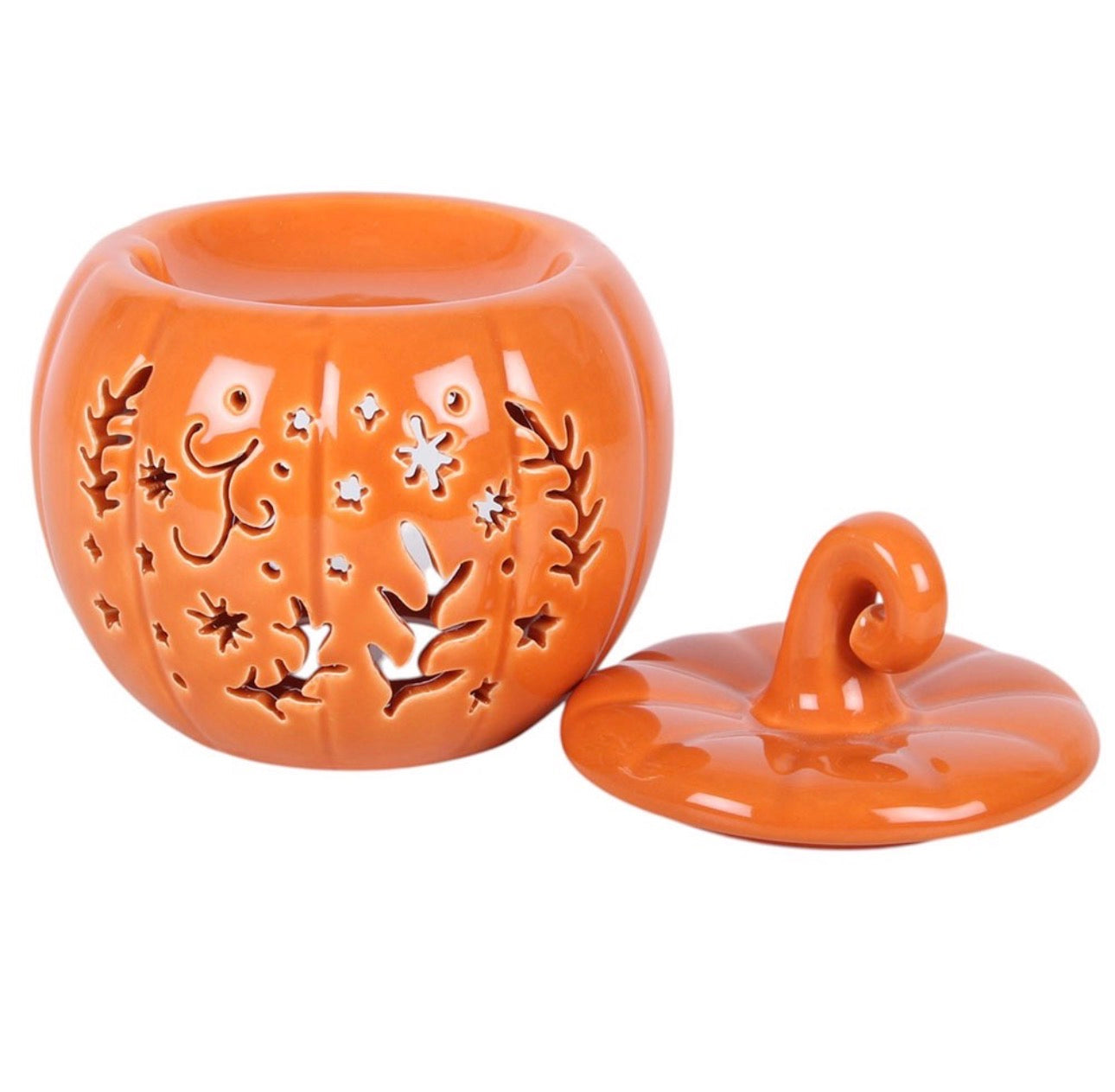 QUEMADOR DE ACEITE Y CALENTADOR DE CERA CON FORMA DE CALABAZA